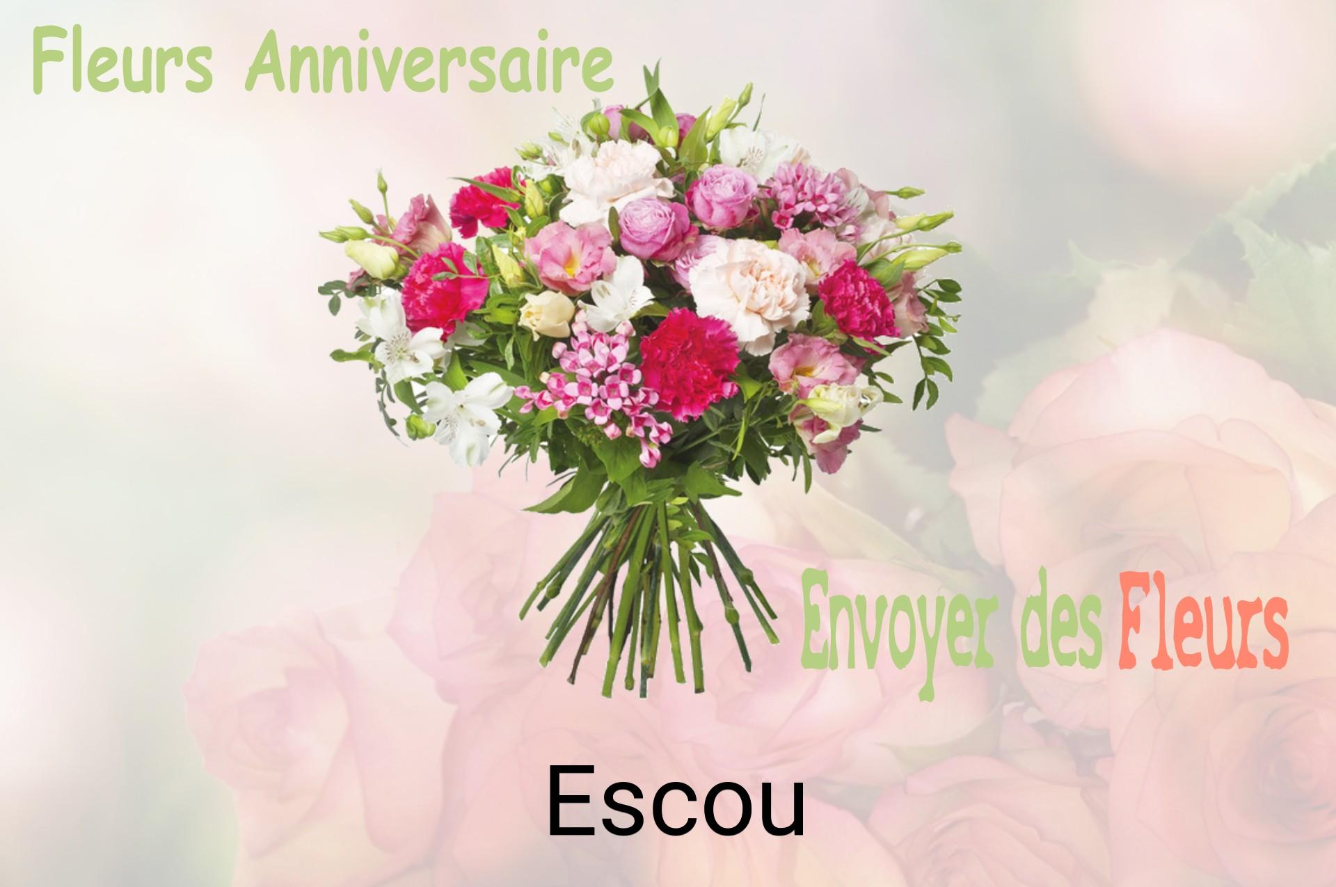 Bouquet de fleurs d’anniversaire livré à Escou